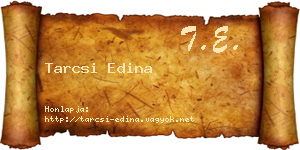 Tarcsi Edina névjegykártya